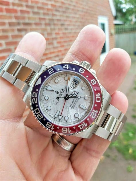 meteorite dial rolex gmt|Rolex gmt meteorite retail price.